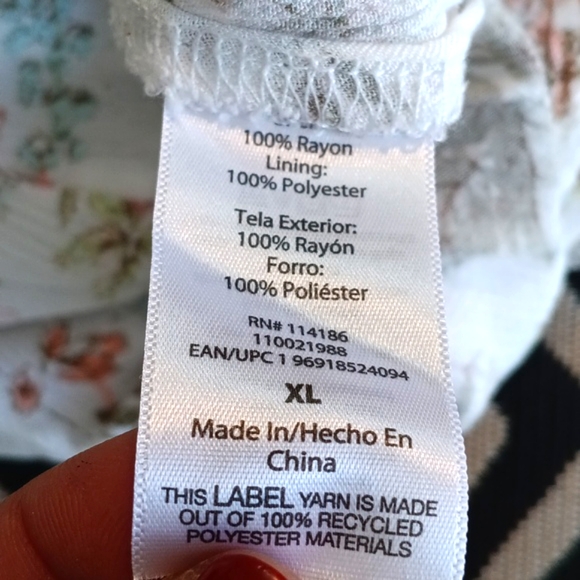 Frye Women Floral Sleeveless Button Front Midi Dress Boho Cottagecore sz XL - Picture 16 of 16